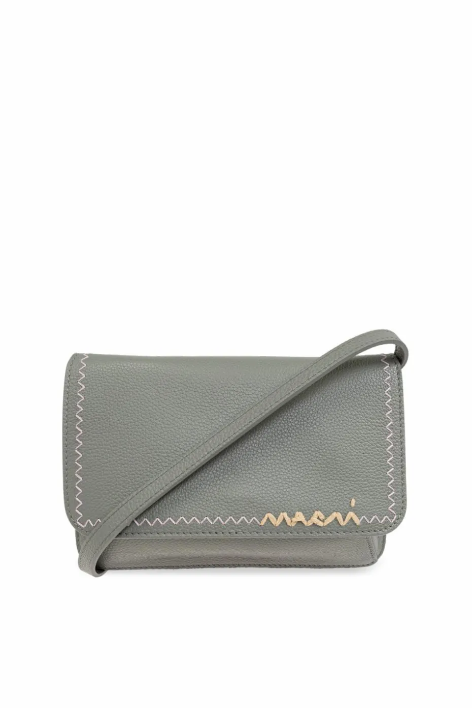 Marni GREY Leather shoulder bag