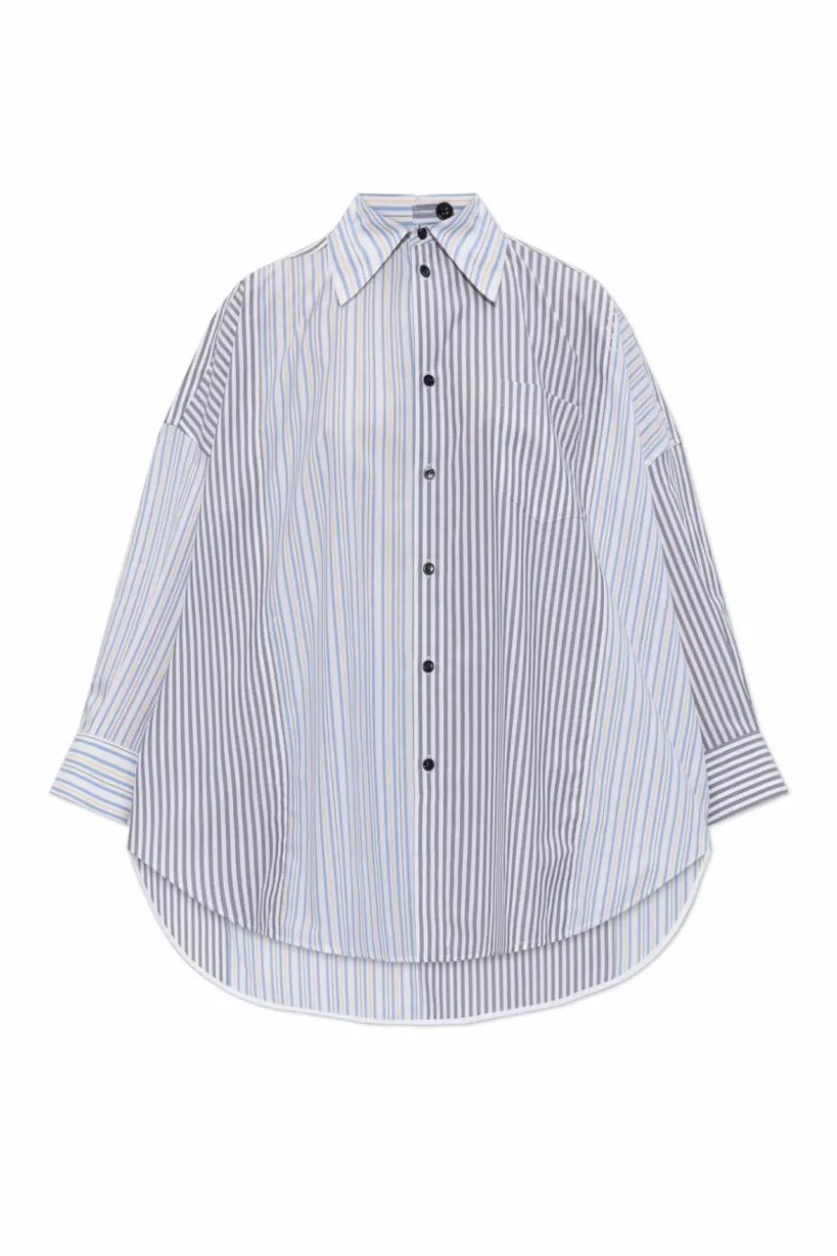 Marni GREY Shirt with stripe pattern