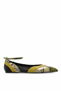 Marni MULTICOLOUR Ballet flats with snake skin motif