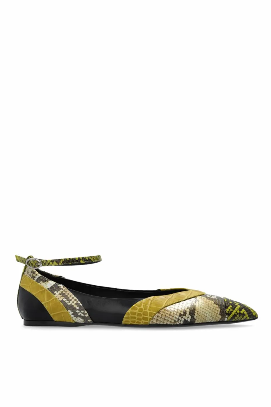 Marni MULTICOLOUR Ballet flats with snake skin motif