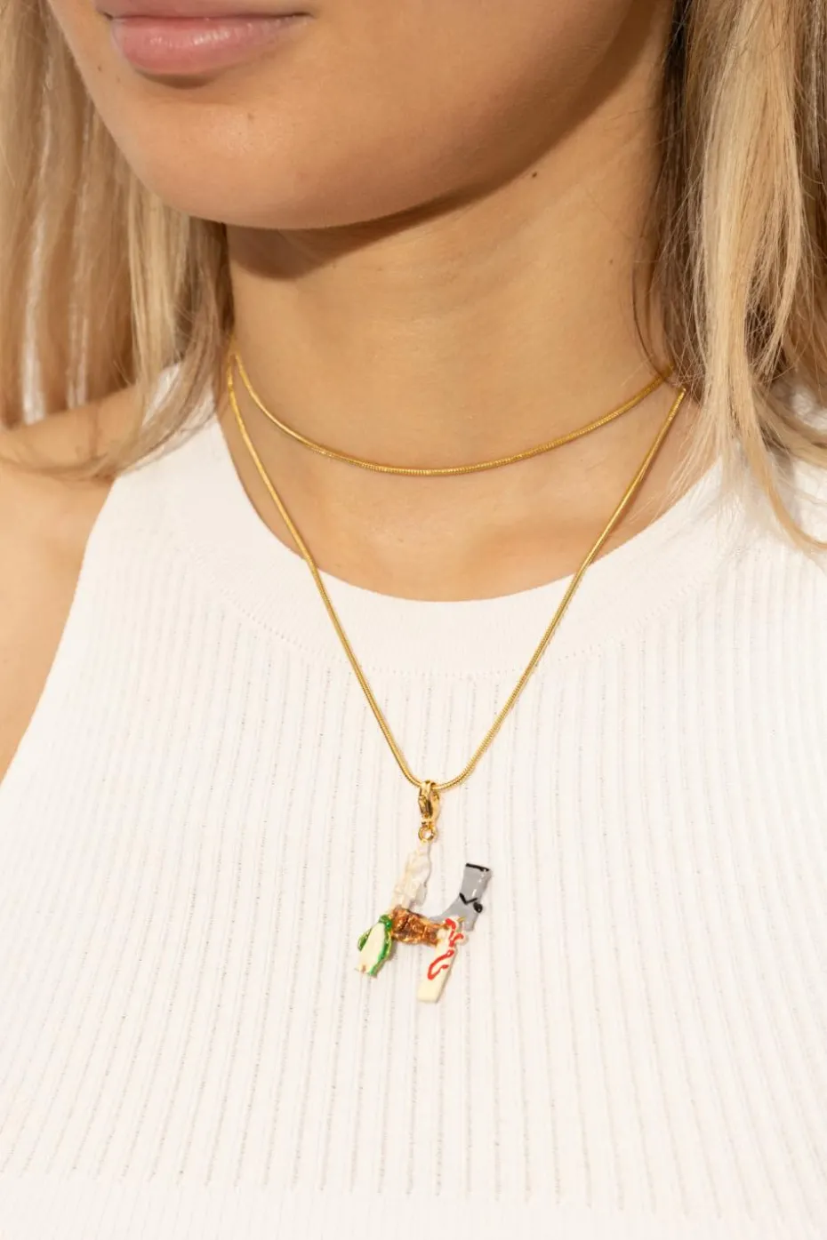 Marni MULTICOLOUR Pendant with a letter