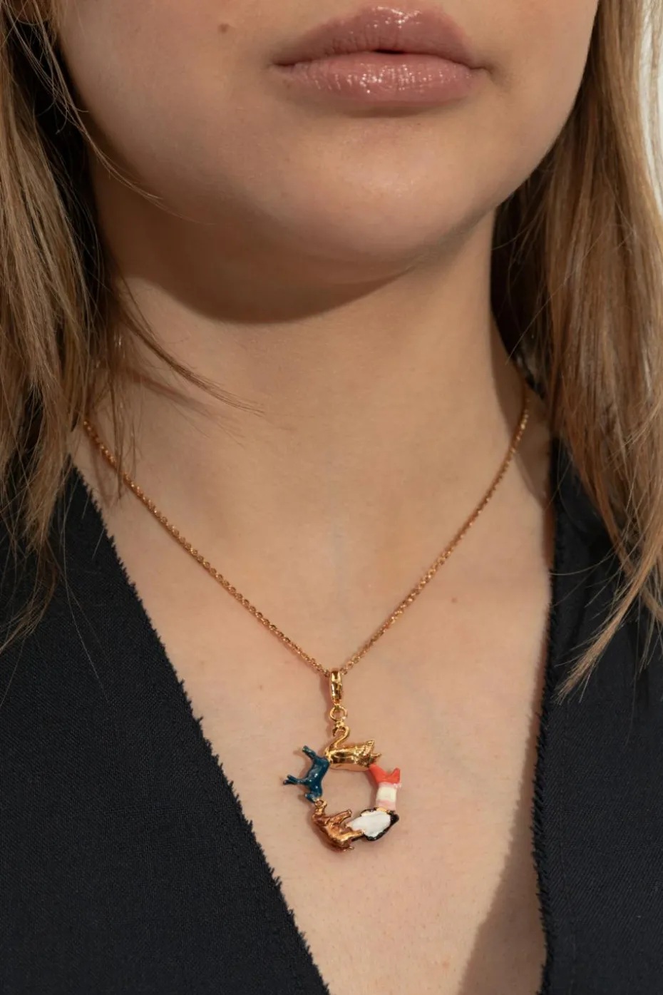 Marni MULTICOLOUR Pendant with the letter 'O'