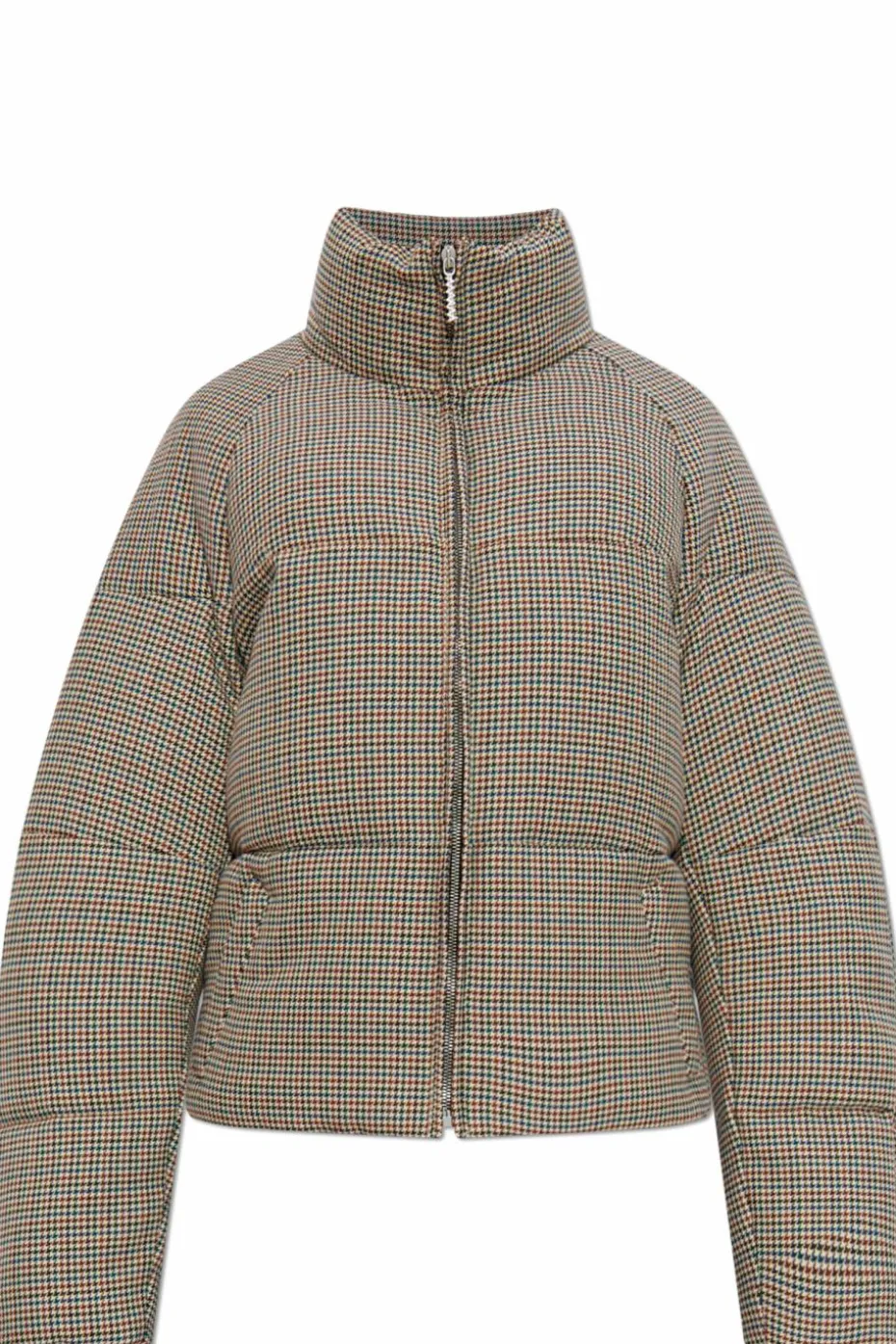 Marni MULTICOLOUR Quilted jacket with houndstooth pattern