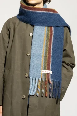 Marni MULTICOLOUR Scarf with logo