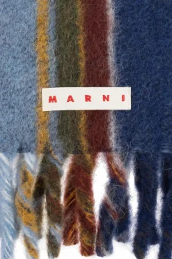 Marni MULTICOLOUR Scarf with logo