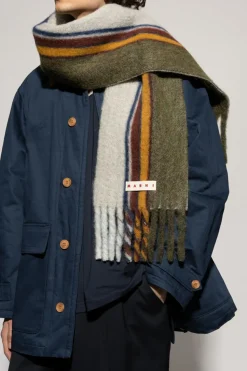 Marni MULTICOLOUR Scarf with logo