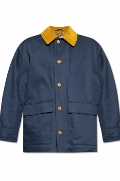 Marni NAVY BLUE Jacket with collar