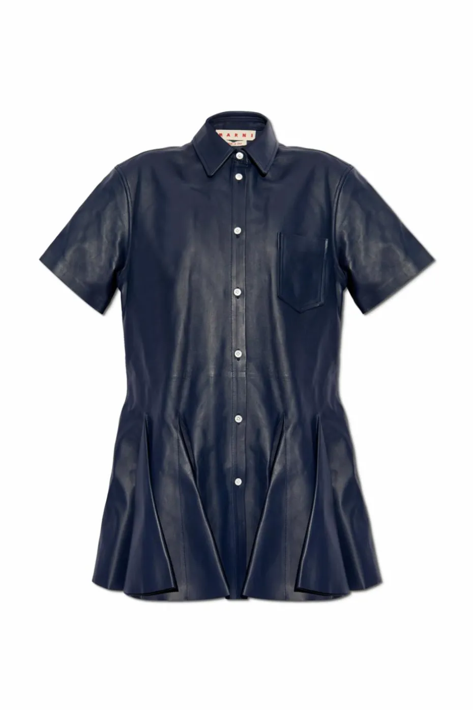 Marni NAVY BLUE Leather dress
