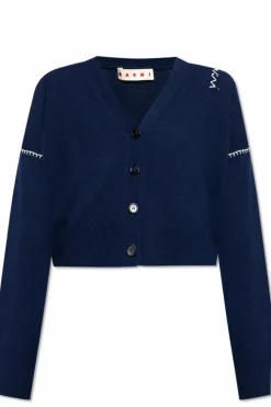 Marni NAVY BLUE Short Cardigan