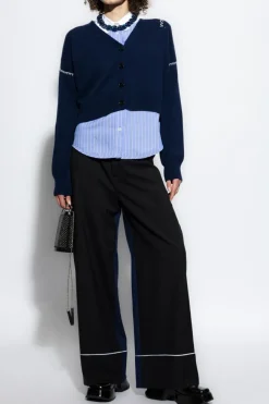 Marni NAVY BLUE Short Cardigan