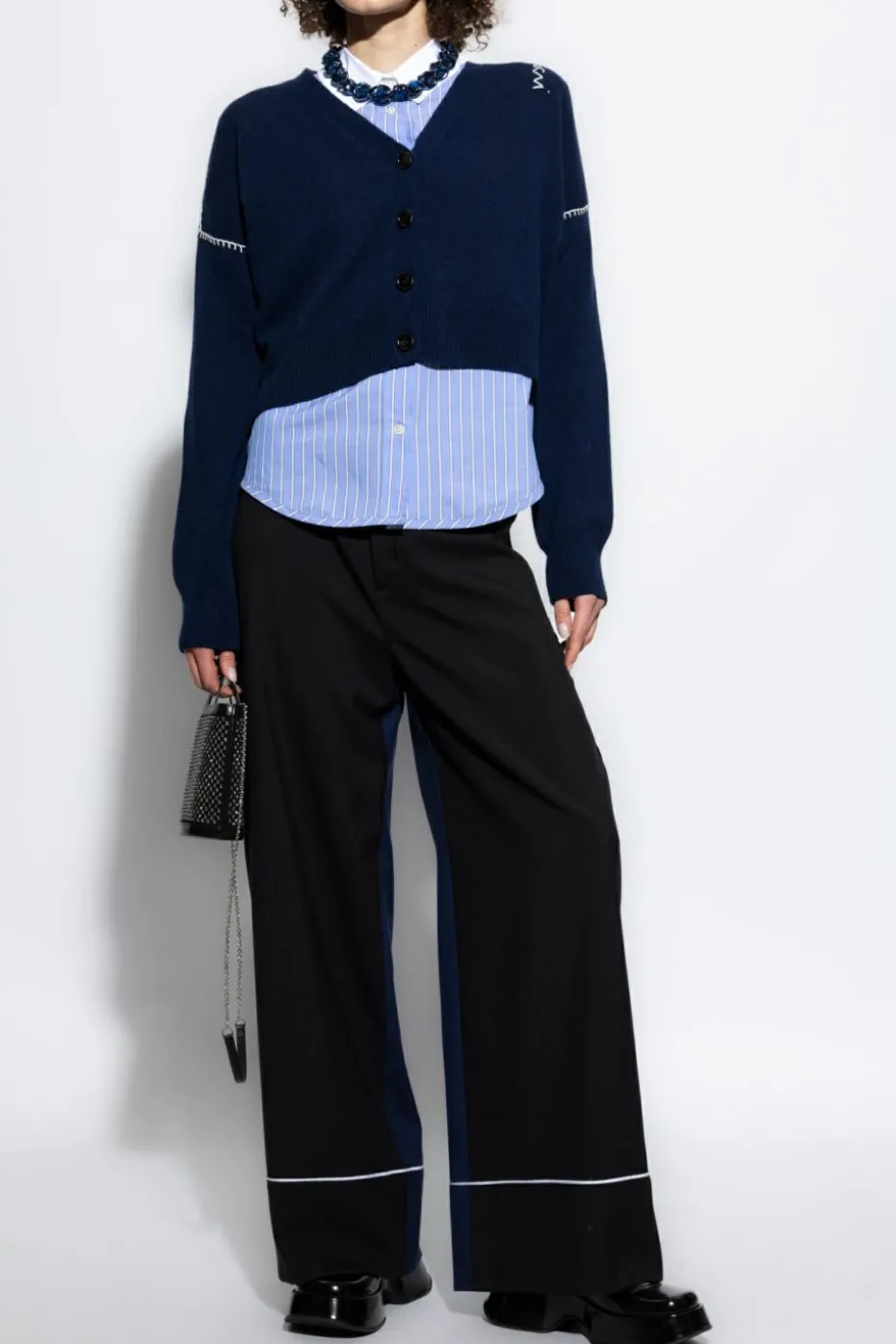 Marni NAVY BLUE Short Cardigan