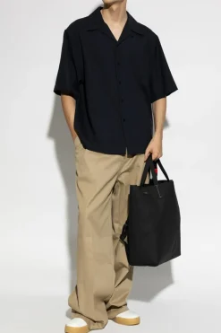 Marni NAVY BLUE Short-sleeved shirt