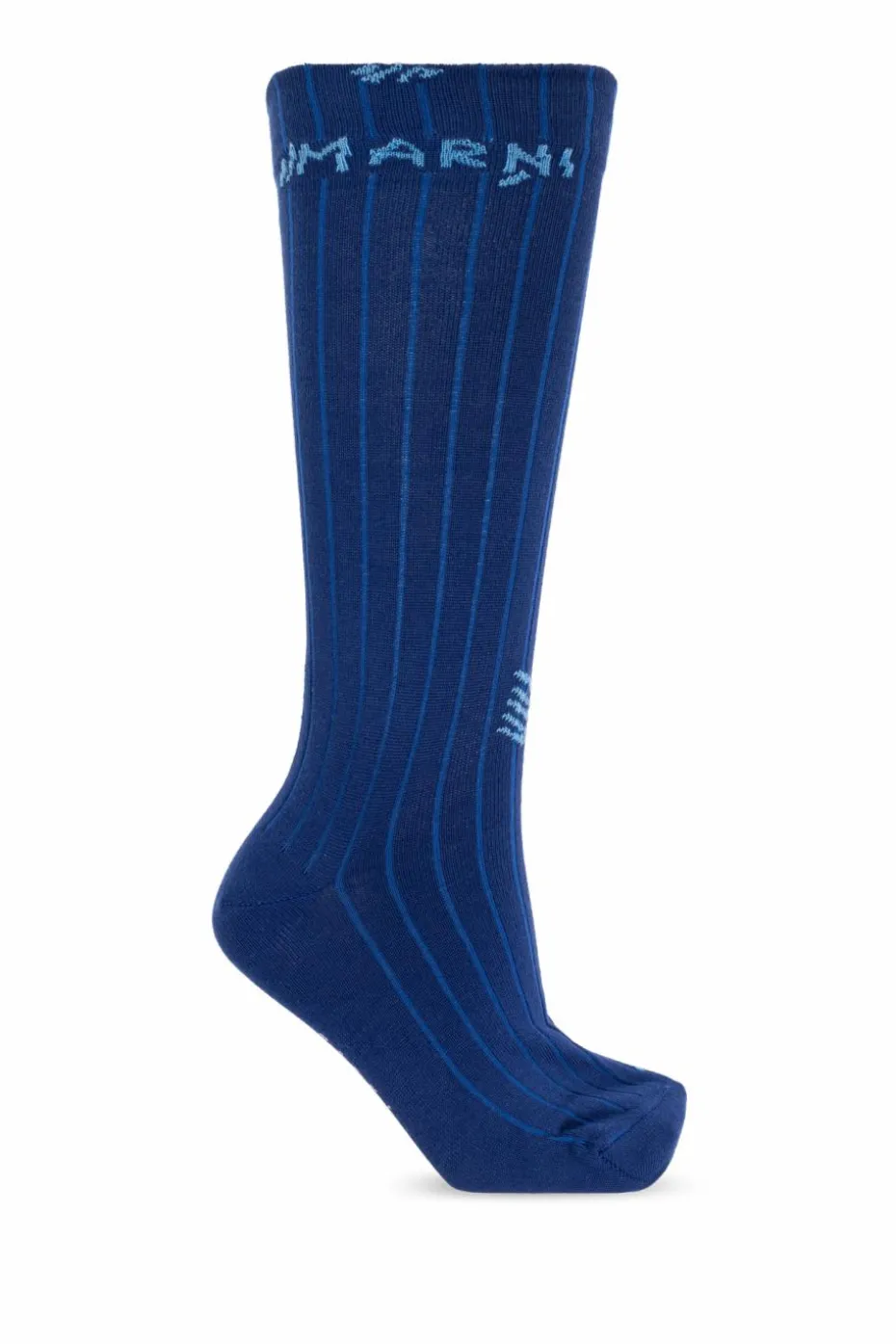 Marni NAVY BLUE Socks with logo