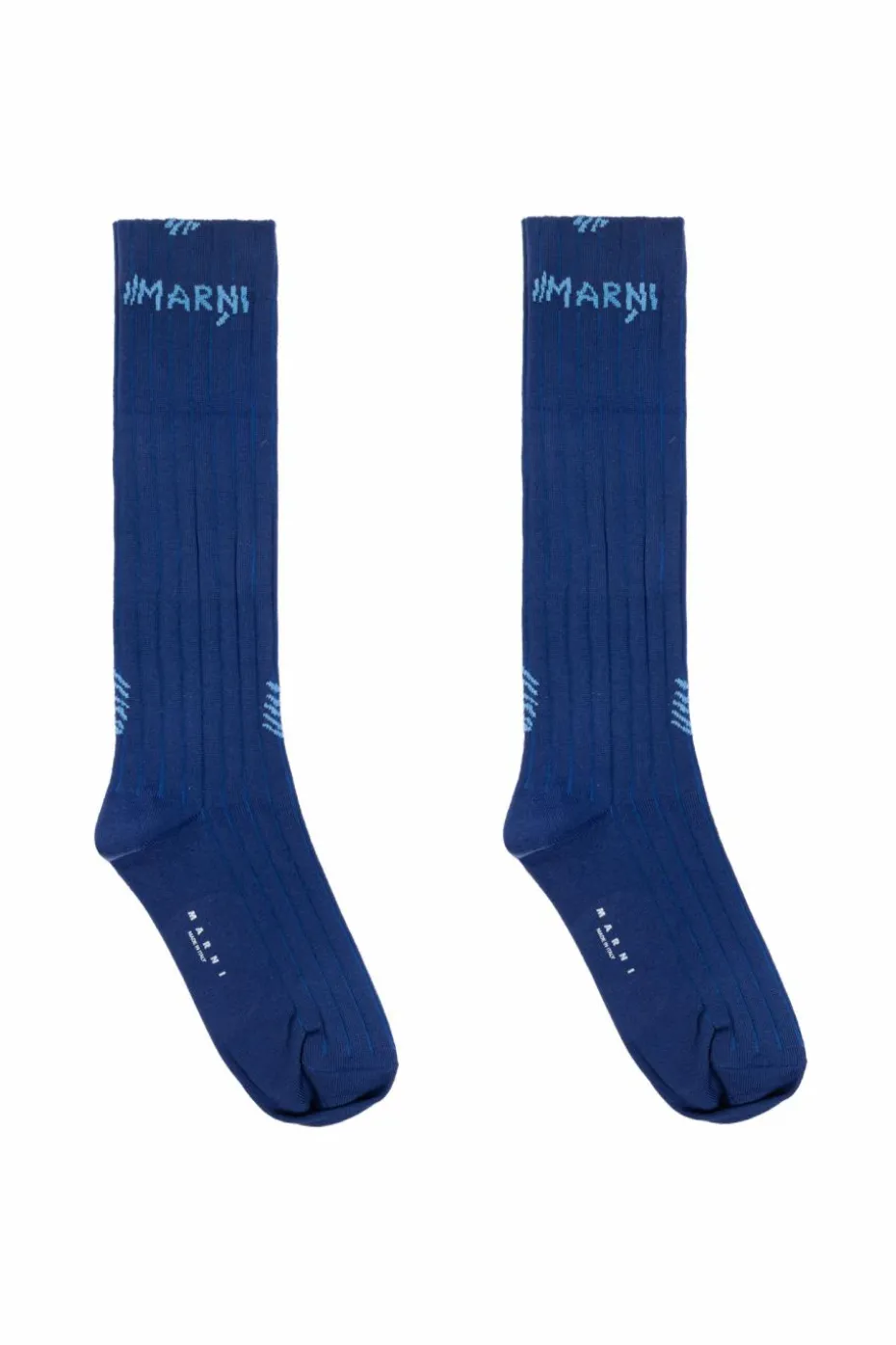 Marni NAVY BLUE Socks with logo