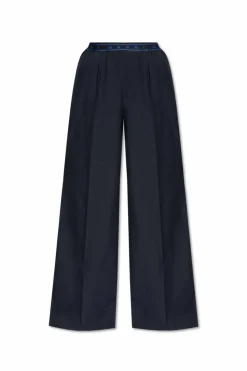 Marni NAVY BLUE Wool trousers