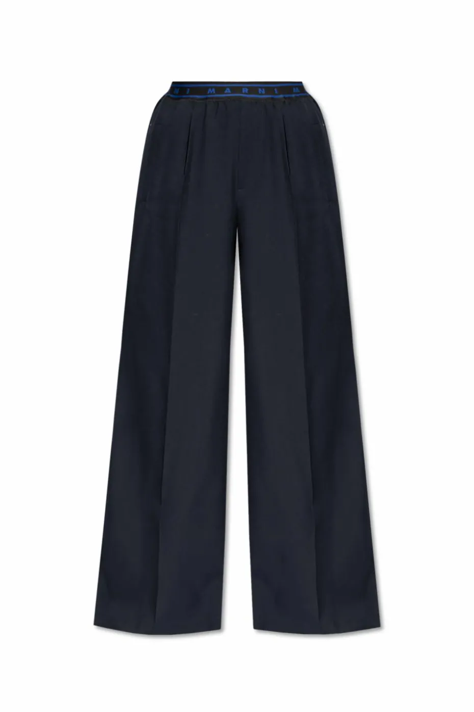 Marni NAVY BLUE Wool trousers