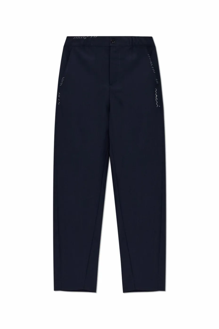 Marni NAVY BLUE Wool trousers