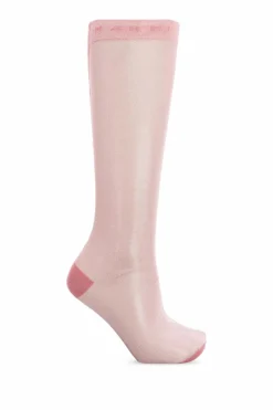Marni PINK Knee-high socks with logo