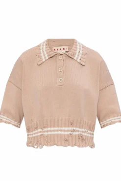 Marni PINK Sweater with collar