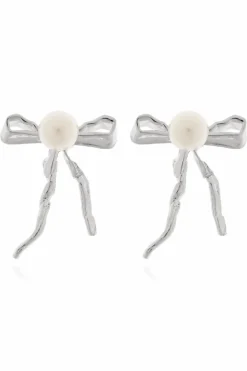 Marni SILVER Bow earrings