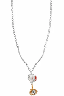 Marni SILVER Necklace with charms