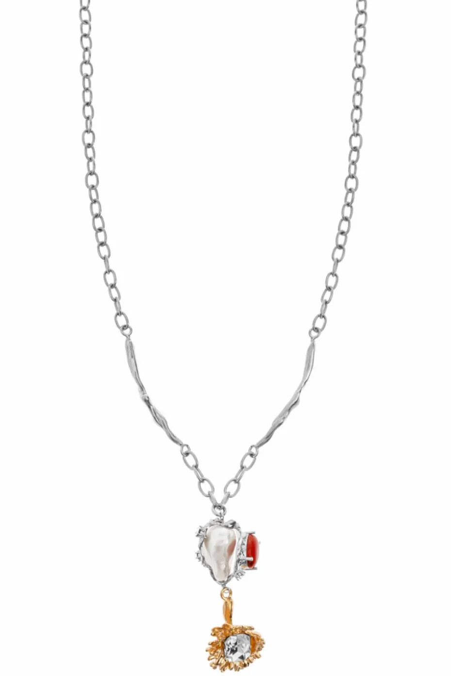 Marni SILVER Necklace with charms