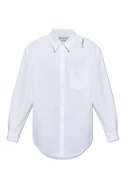 Marni WHITE Shirt with stitching