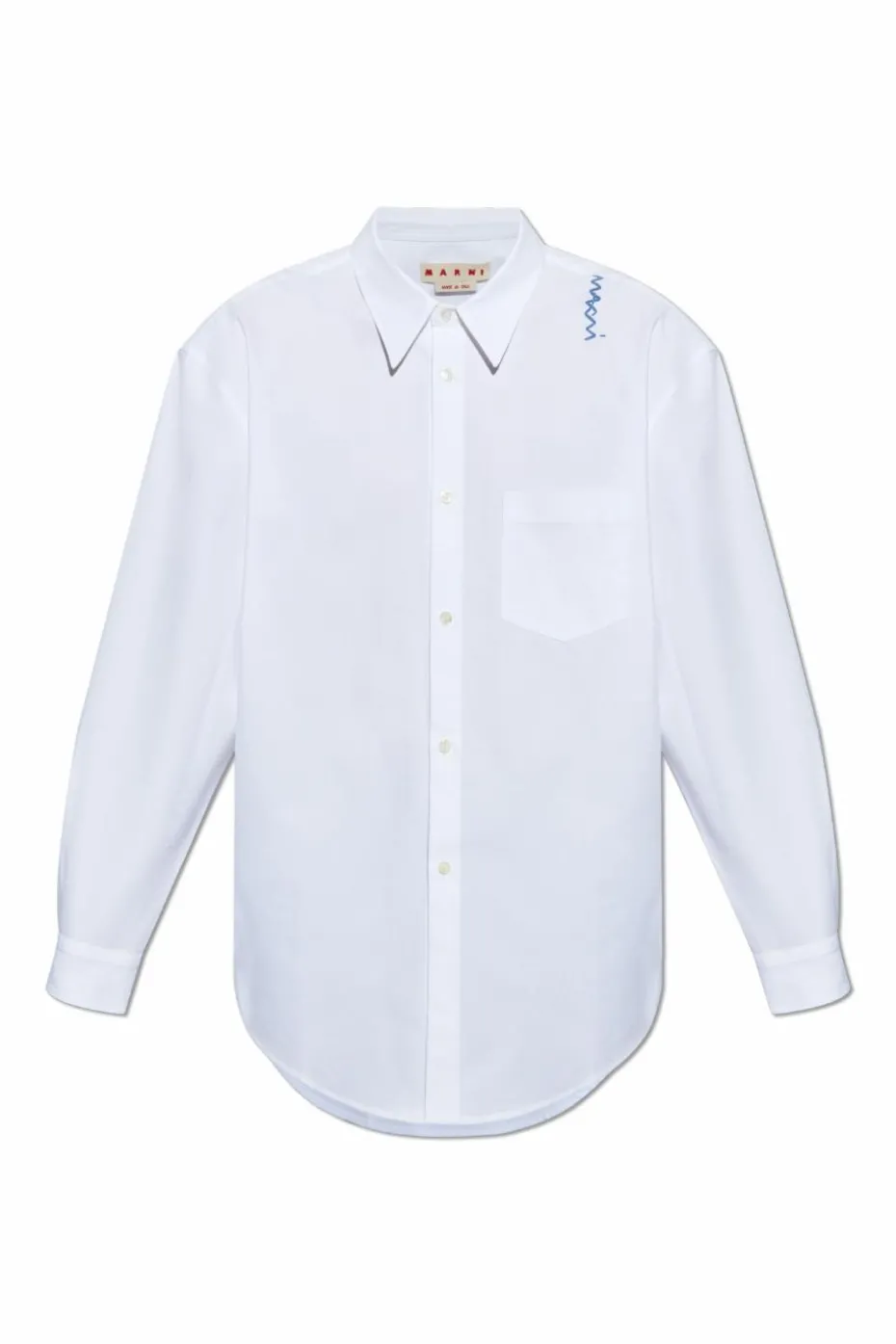 Marni WHITE Shirt with stitching