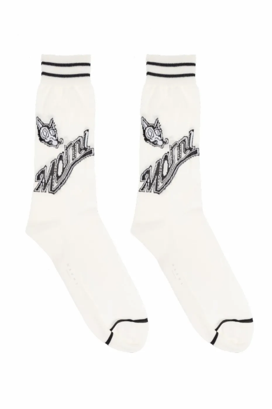 Marni WHITE Socks with logo