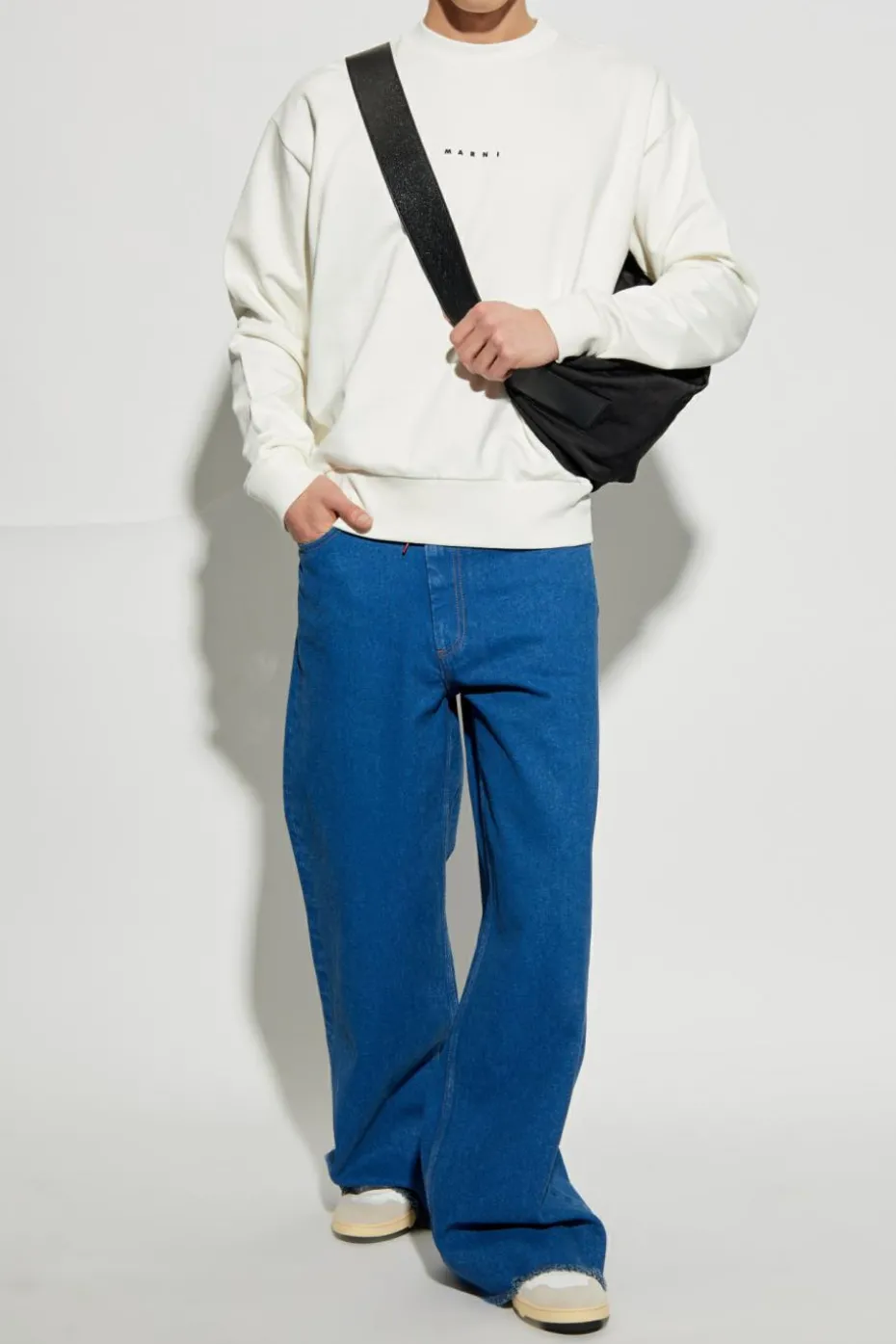 Marni WHITE Sweatshirt with logo