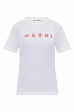Marni WHITE T-shirt with logo