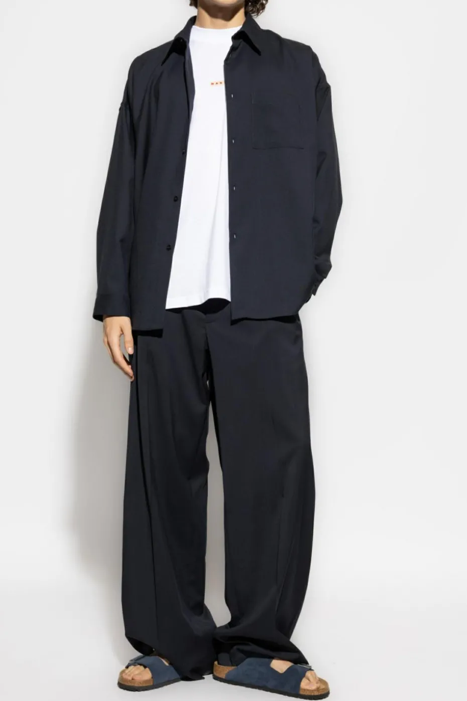 Marni WHITE T-shirt with logo