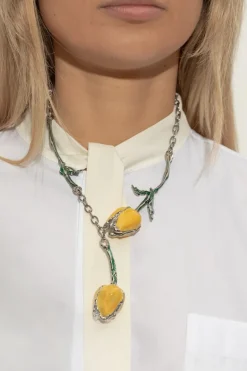 Marni YELLOW Necklace with pendants
