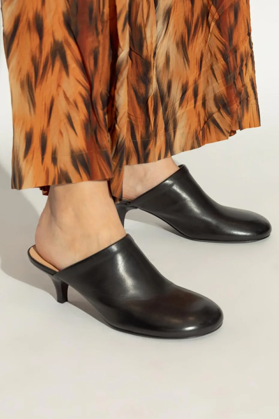 Marsell BLACK Heeled mules