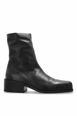 Marsell BLACK Leather ankle boots