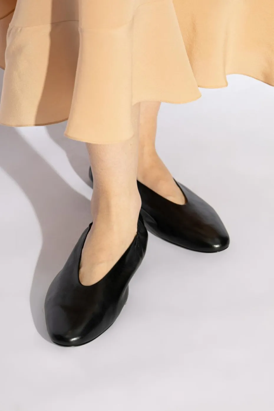 Marsell BLACK Leather ballerinas
