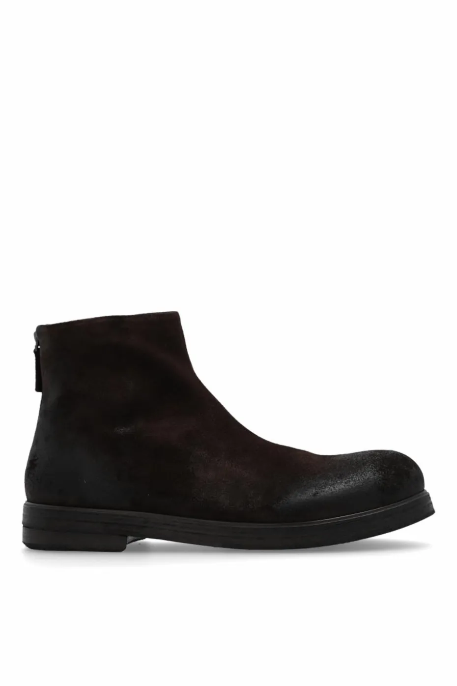 Marsell BROWN Leather ankle boots 'Zucca Zeppa'