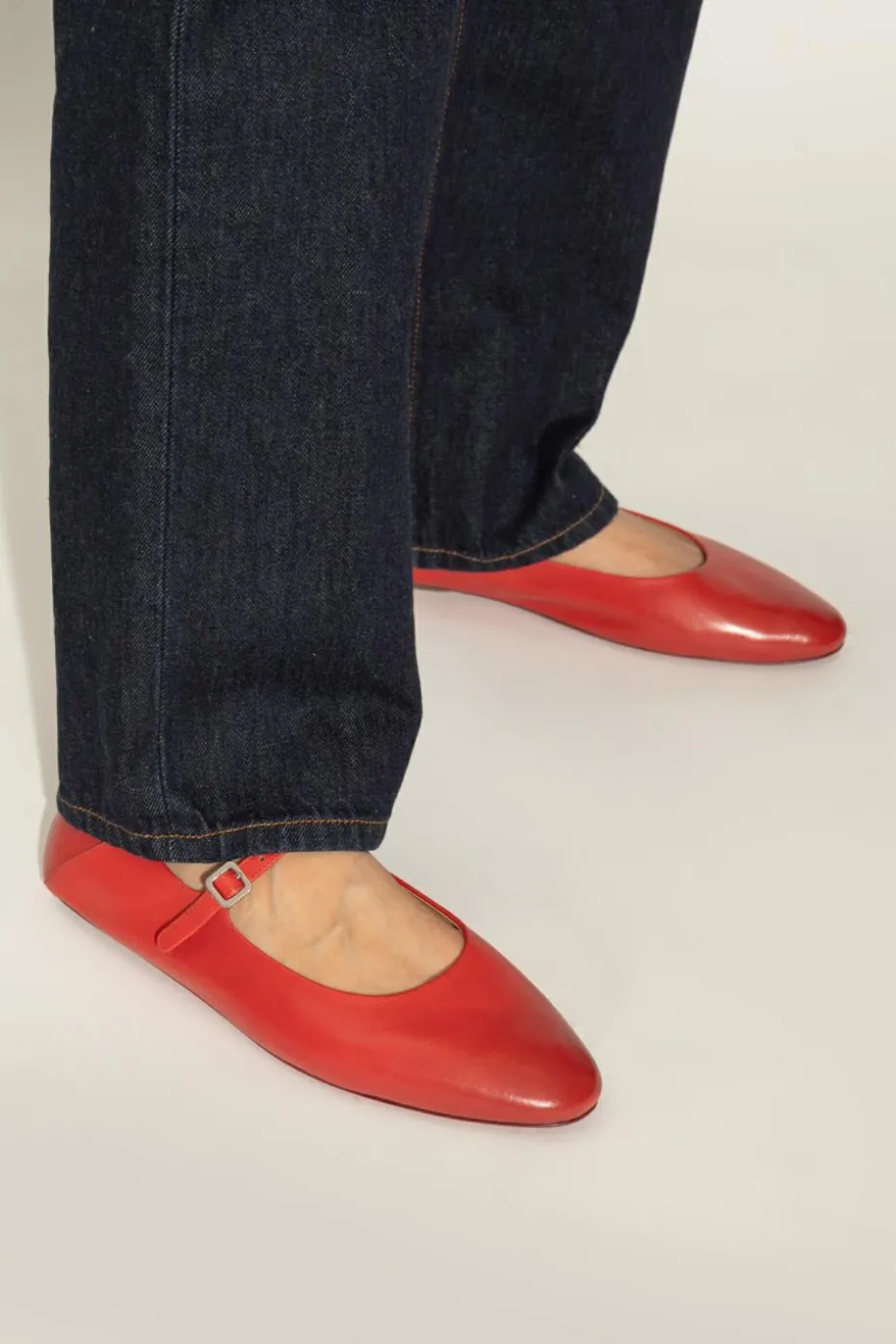 Marsell RED Leather Flats Strascico