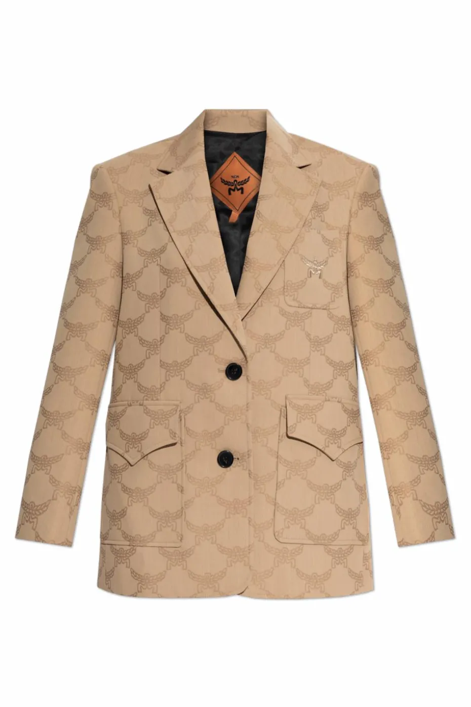 MCM beige Blazer with open lapels