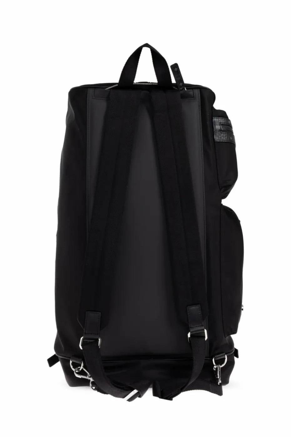 MCM BLACK Hand luggage bag with logo patch