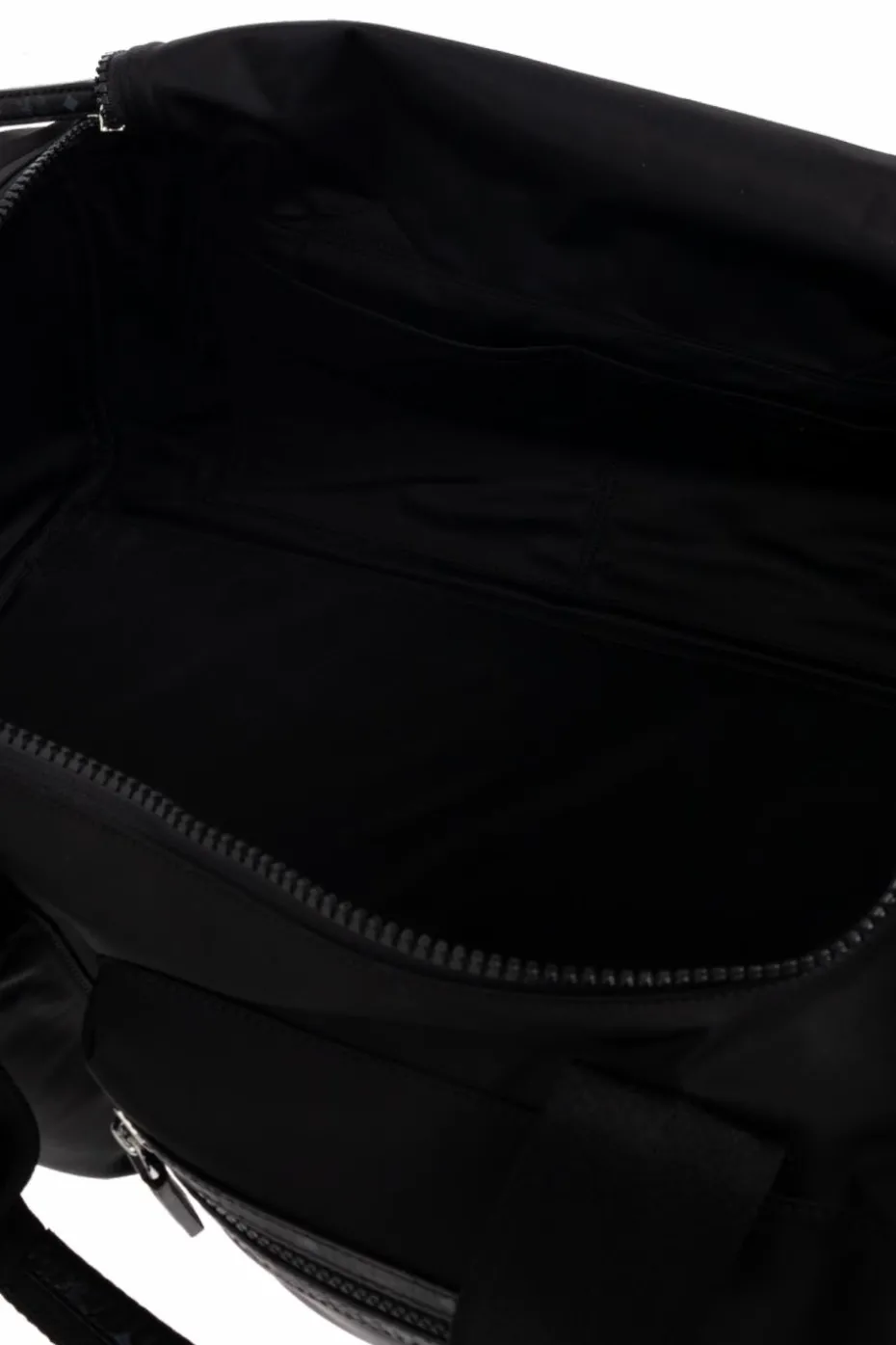 MCM BLACK Hand luggage bag with logo patch
