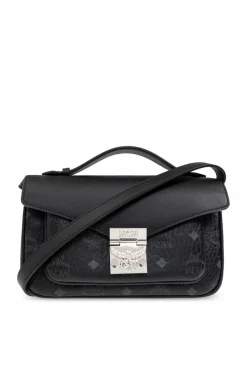 MCM BLACK Handbag `Tracy Medium`