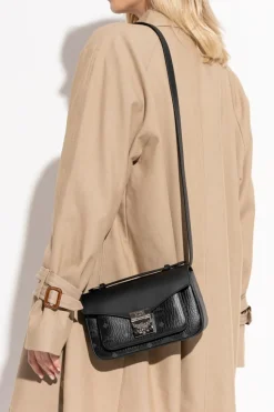 MCM BLACK Handbag `Tracy Medium`