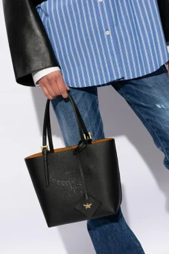 MCM BLACK ‘Himmel Mini’ shopper bag