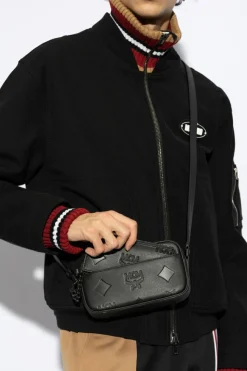 MCM BLACK Leather shoulder bag