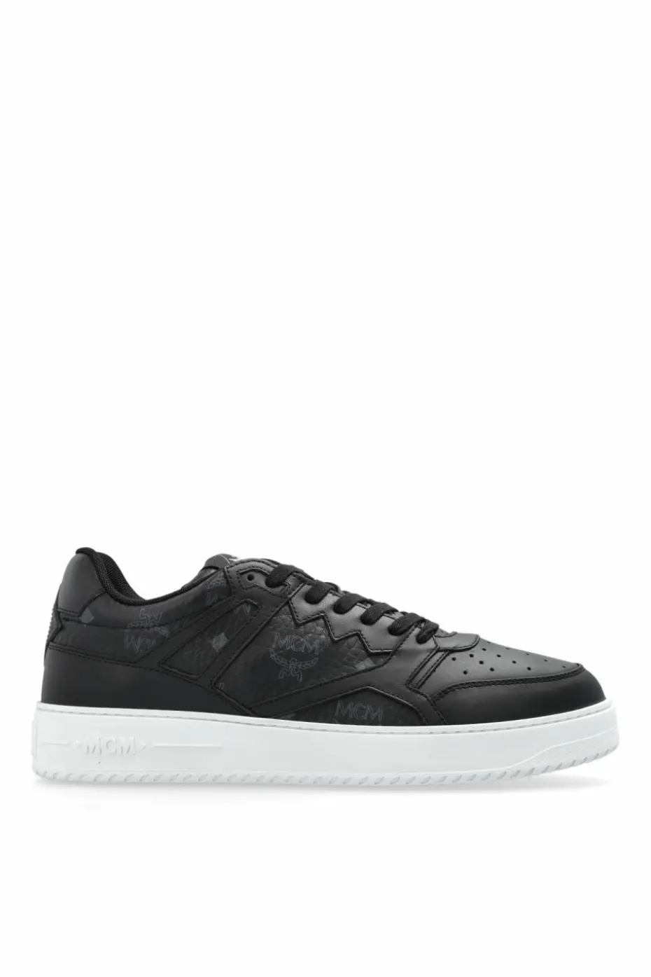 MCM BLACK Monogram sneakers