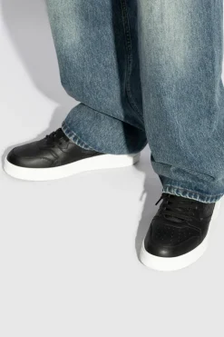 MCM BLACK Monogram sneakers