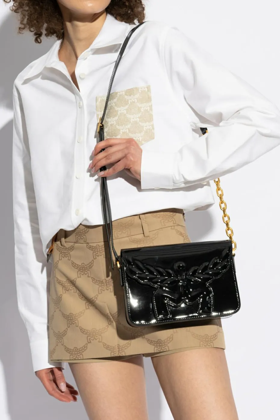 MCM BLACK Shoulder bag Himmel Laurel