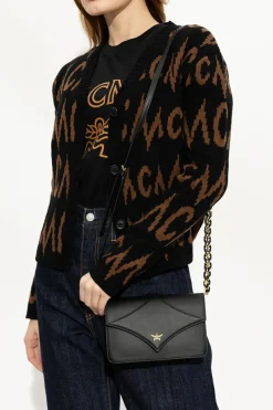 MCM BLACK Shoulder bag with logo