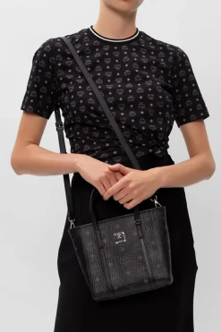 MCM BLACK Shoulder bag with logo